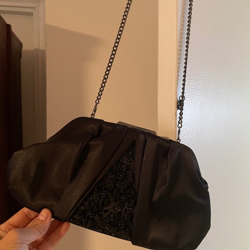 Black Beaded Purse